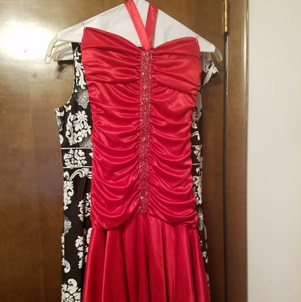Red homecoming dress